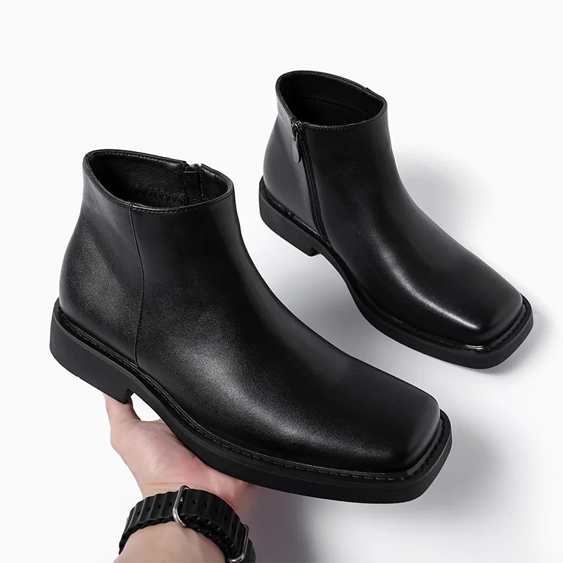 Men'S Shoes Hugo Boss - Nuevos zapatos negros de cuero informales