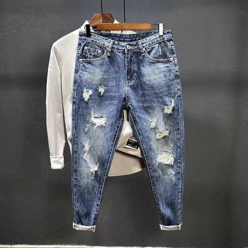 Men'S Shoes For Jeans - Vaqueros de nueve puntos con agujeros