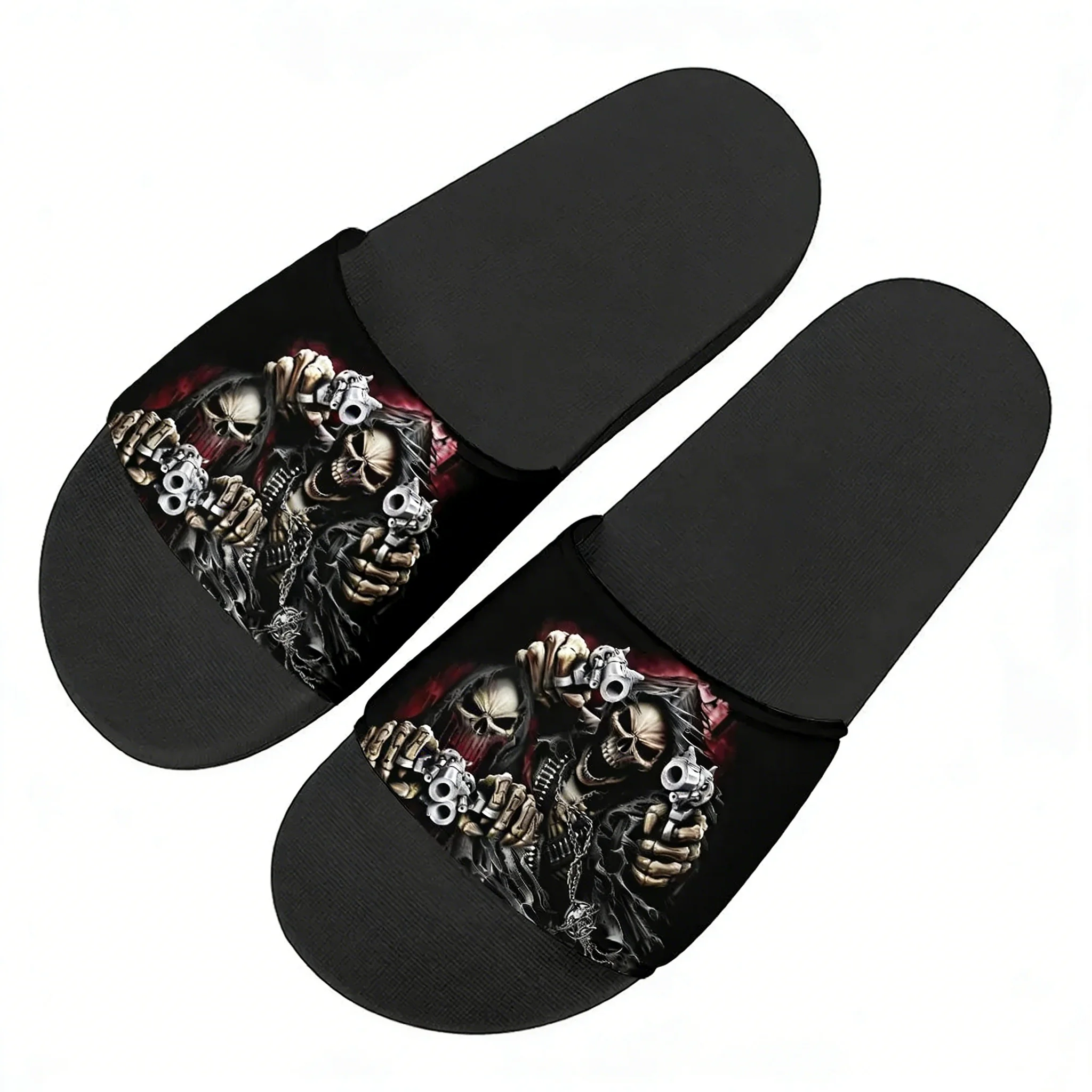 Men Shoes High - Pantuflas Divertidas con Diseño de Esqueleto,