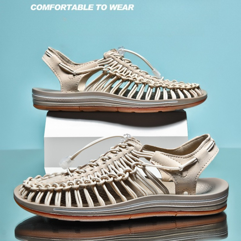 Men Shoes Essentials - Sandalias Tejidas Ligeras y Cómodas para
