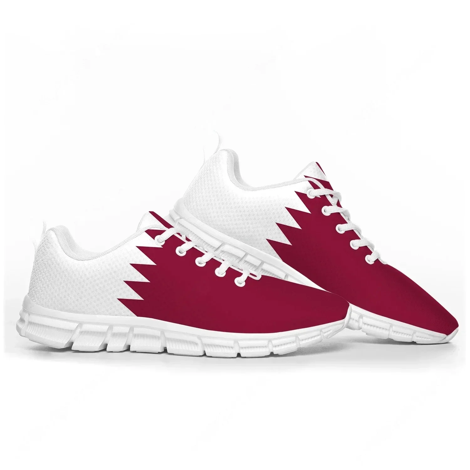 Men Shoes Qatar - Zapatos deportivos con bandera de Qatar