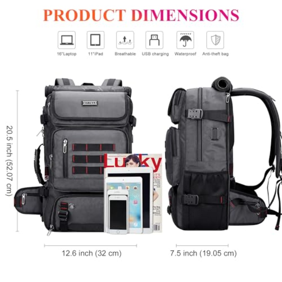 Mochila de Viaje para Hombre,  - Men Shoes Men reseña y precio