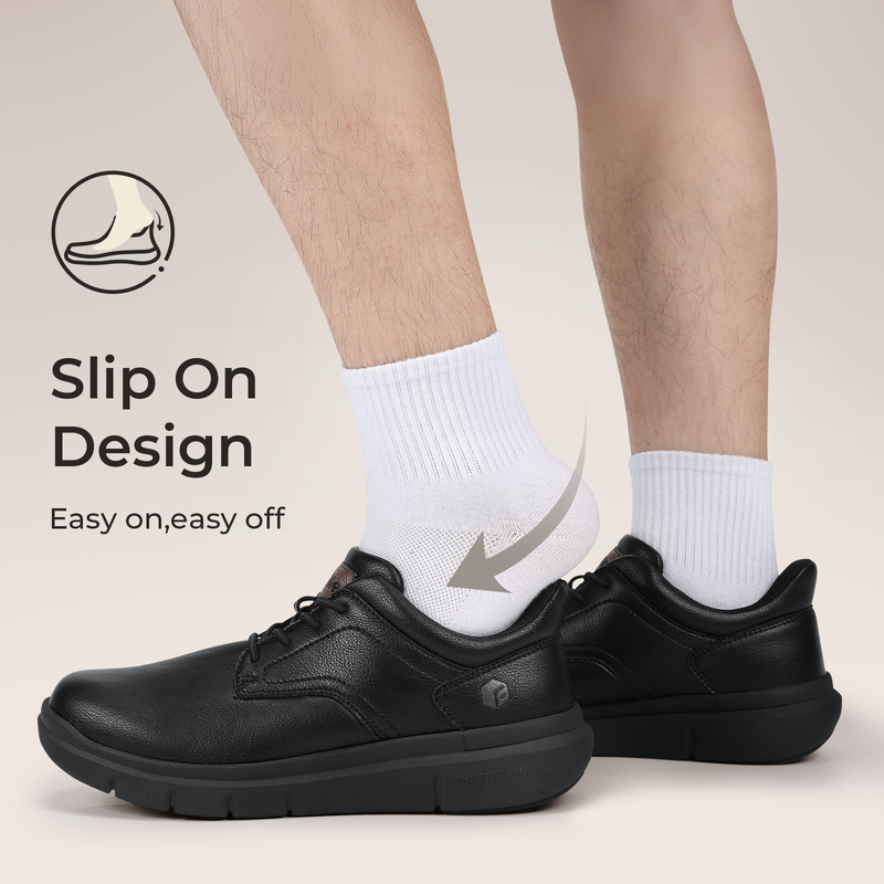 Zapatos Casuales de Cuero para - Men'S Shoes For Wide Feet reseña y precio
