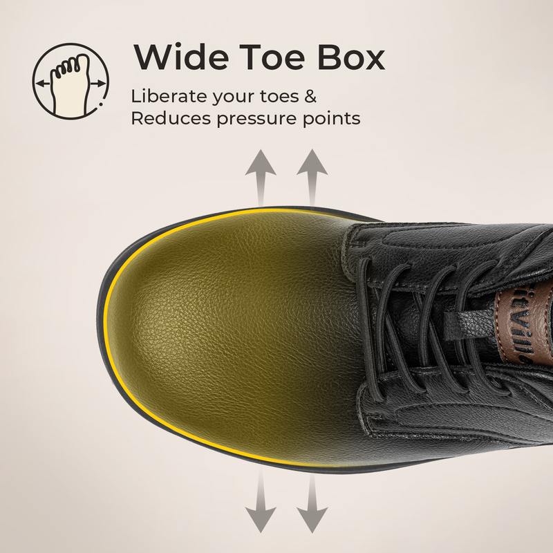 Zapatos Casuales de Cuero para - Men'S Shoes For Wide Feet reseña y precio